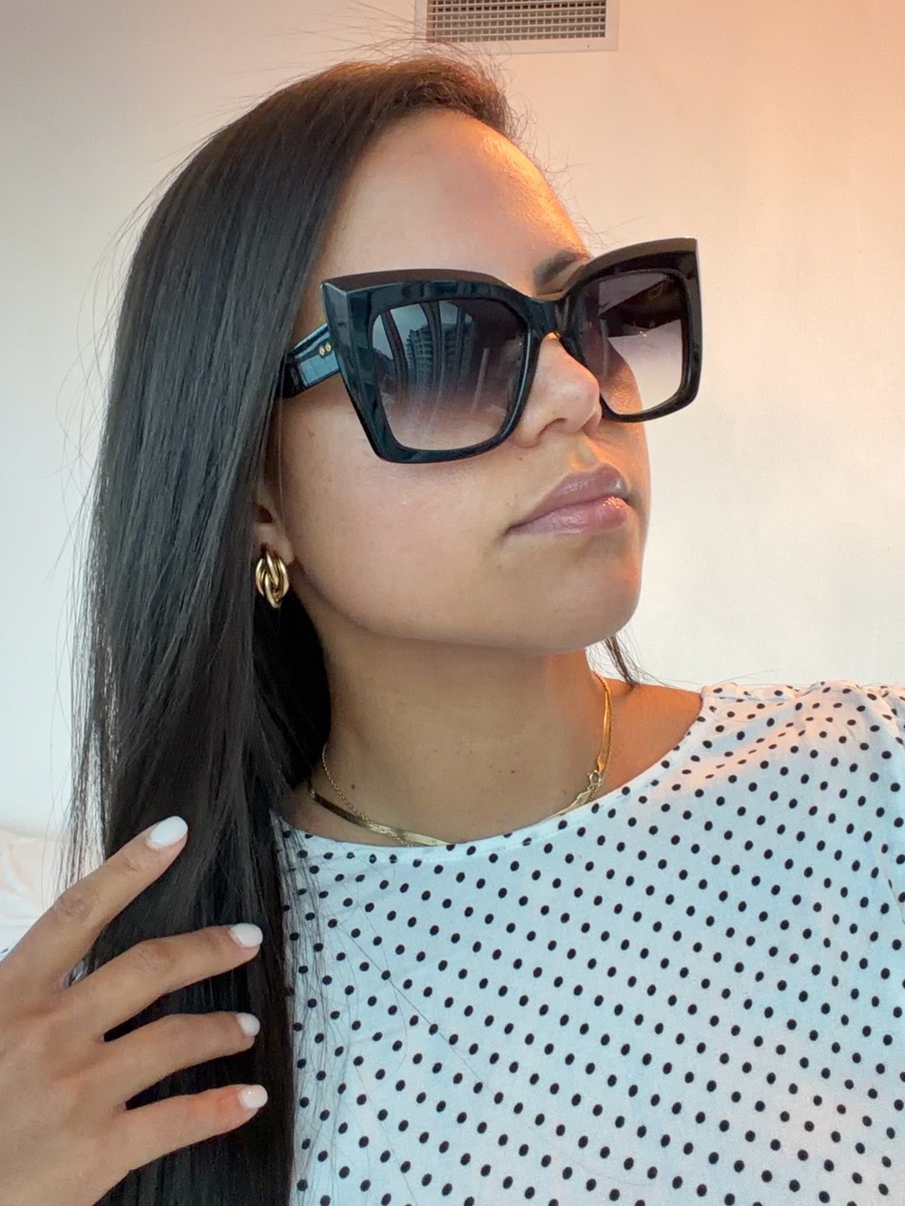 Dita Telemaker Women’s Oversized Black Gradient Sunglasses